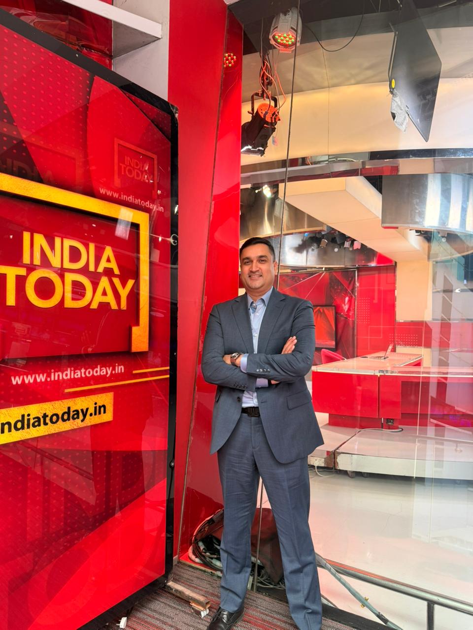 Imran Baig at India Today studio full body